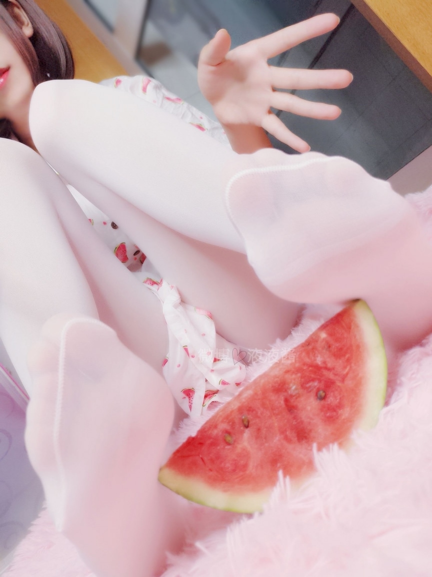 YeYe Playing With Her Watermelon