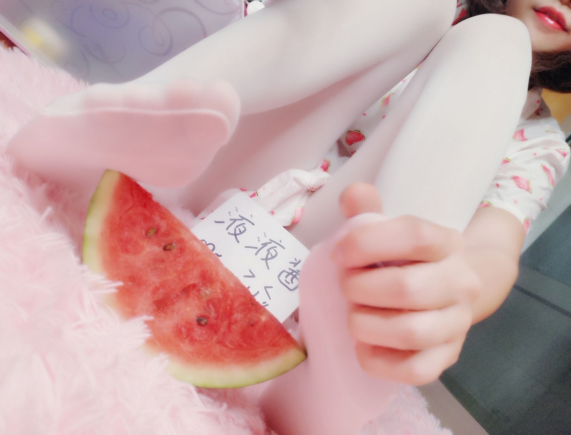 YeYe Playing With Her Watermelon