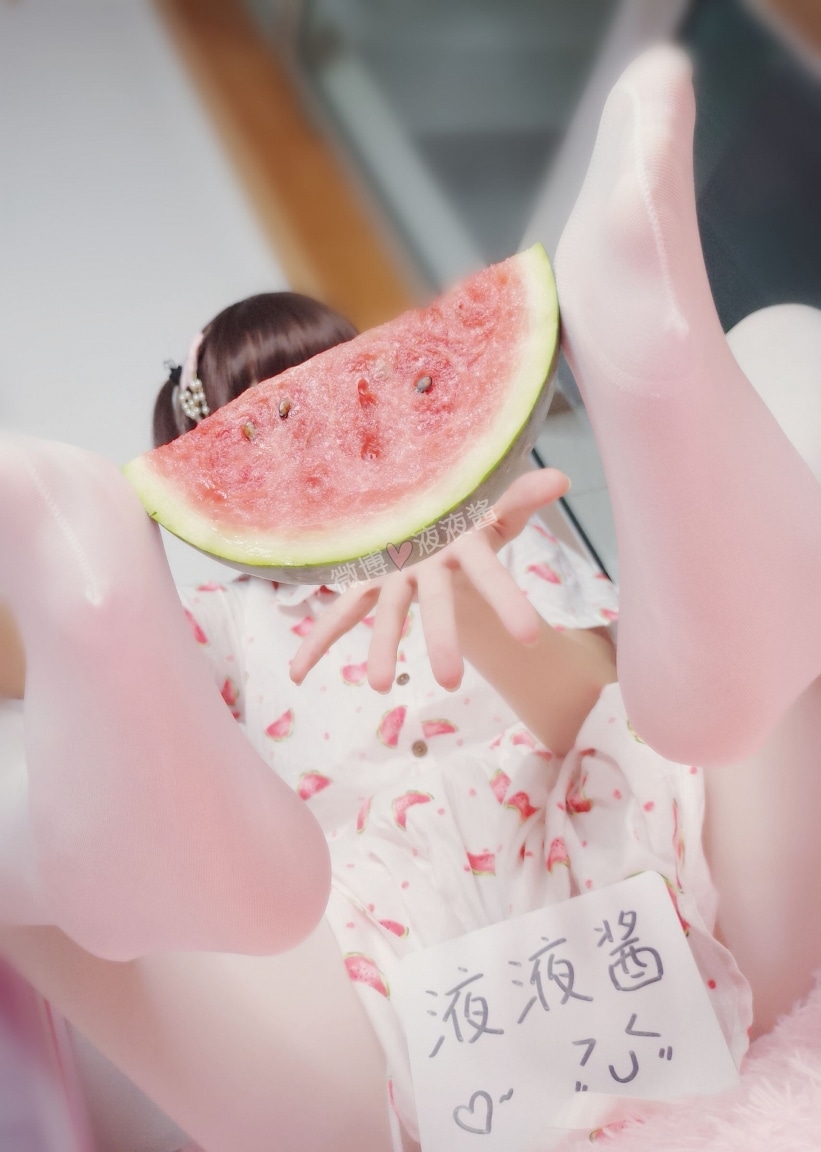 YeYe Playing With Her Watermelon