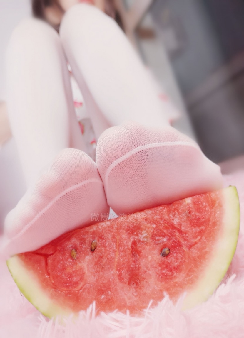 YeYe Playing With Her Watermelon