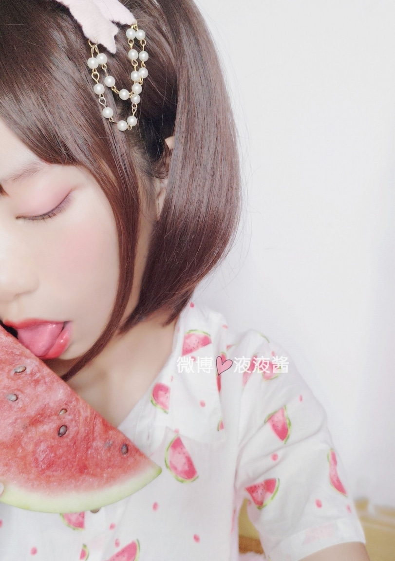 YeYe Playing With Her Watermelon